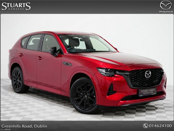 Mazda CX-60 SUV, Petrol Plug-in Hybrid, 2024, Red