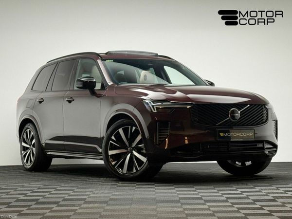Volvo XC90 SUV, Petrol Plug-in Hybrid, 2025, Red