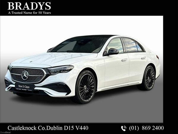 Mercedes-Benz E-Class Saloon, Diesel Plug-in Hybrid, 2026, White