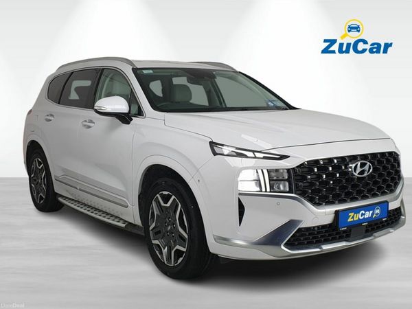 Hyundai Santa Fe SUV, Petrol Plug-in Hybrid, 2021, White