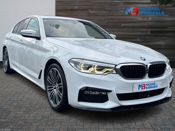 BMW 5-Series Saloon, Petrol Plug-in Hybrid, 2018, White