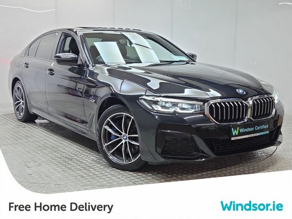 BMW 5-Series Saloon, Petrol Plug-in Hybrid, 2023, Black
