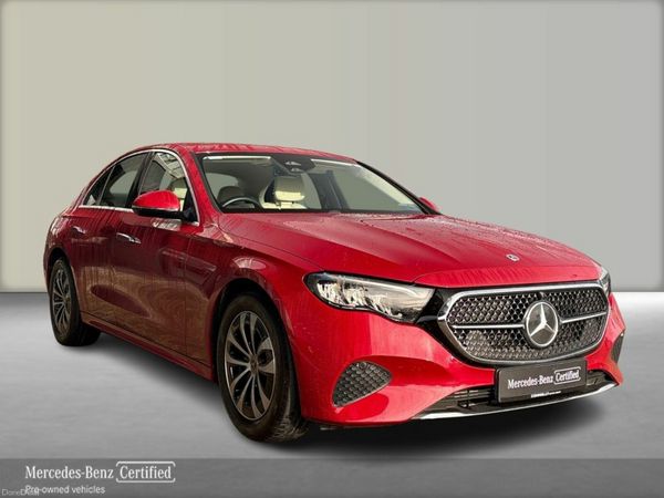 Mercedes-Benz E-Class Saloon, Diesel Hybrid, 2025, Red