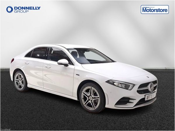 Mercedes-Benz A-Class Saloon, Petrol Hybrid, 2020, White