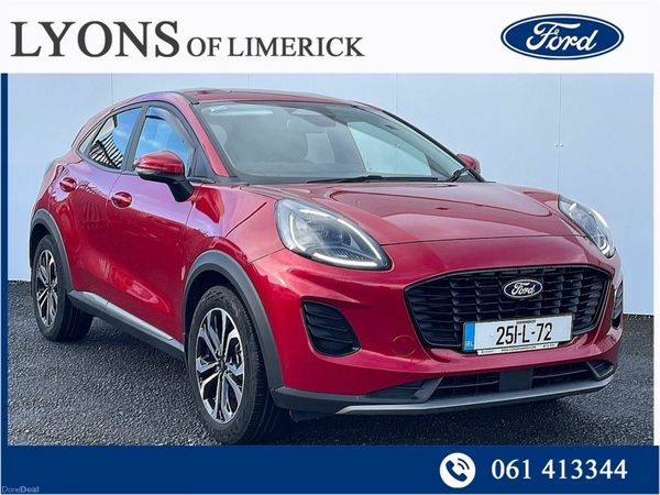 Ford Puma MPV, Petrol Hybrid, 2025, Red
