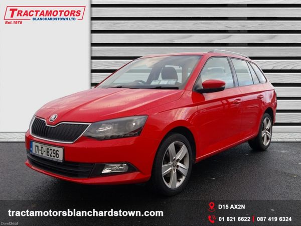 Skoda Fabia Estate, Petrol, 2017, Red