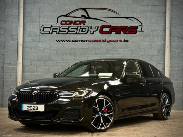 BMW 5-Series Saloon, Petrol Hybrid, 2023, Black