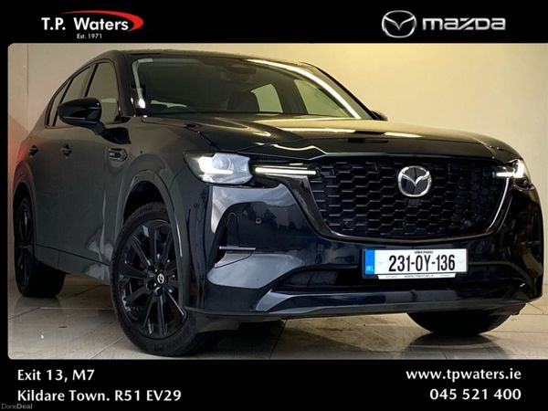 Mazda CX-60 SUV, Petrol Plug-in Hybrid, 2023, Black