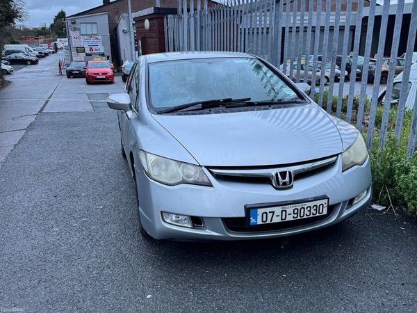 Honda Civic Saloon, Petrol Hybrid, 2007, Silver