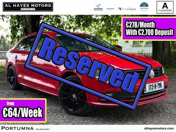 Volkswagen Jetta Saloon, Diesel, 2017, Red