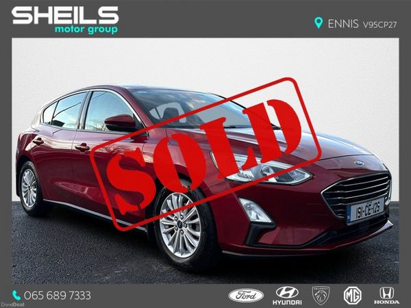 Ford Focus Hatchback, Petrol, 2019, Red