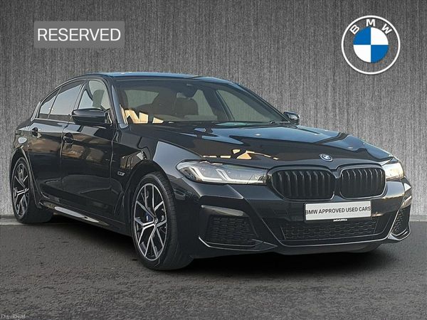 BMW 5-Series Saloon, Petrol Plug-in Hybrid, 2023, Black