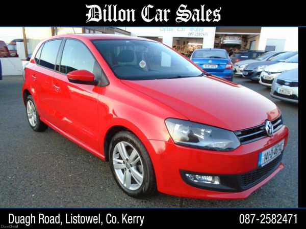 Volkswagen Polo Hatchback, Petrol, 2014, Red