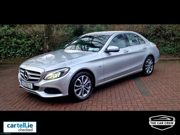 Mercedes-Benz C-Class Saloon, Petrol Hybrid, 2017, Silver