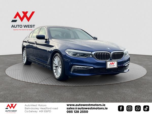 BMW 5-Series Saloon, Diesel, 2017, Blue
