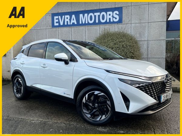 Nissan Qashqai SUV, Petrol Hybrid, 2025, White