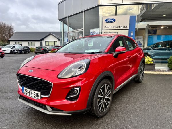 Ford Puma MPV, Petrol Hybrid, 2022, Red