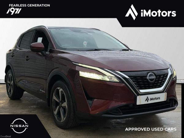Nissan Qashqai SUV, Petrol Hybrid, 2024, Red