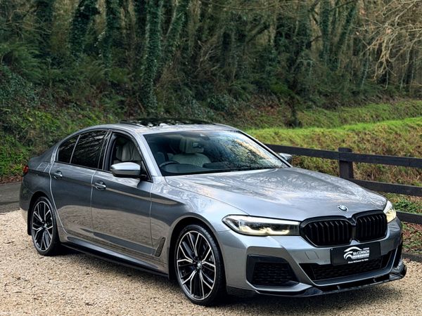 BMW 5-Series Saloon, Petrol Plug-in Hybrid, 2021, Blue