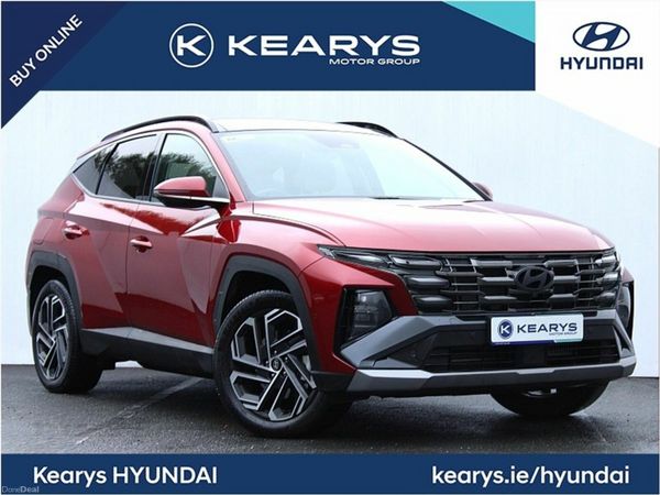 Hyundai Tucson SUV, Petrol Plug-in Hybrid, 2025, Red