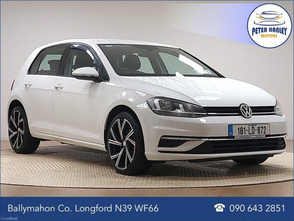 Volkswagen Golf Hatchback, Petrol, 2018, White