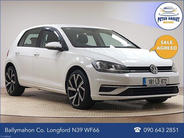 Volkswagen Golf Hatchback, Petrol, 2018, White