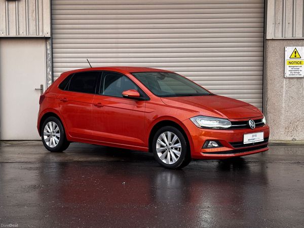 Volkswagen Polo Hatchback, Petrol, 2018, Orange