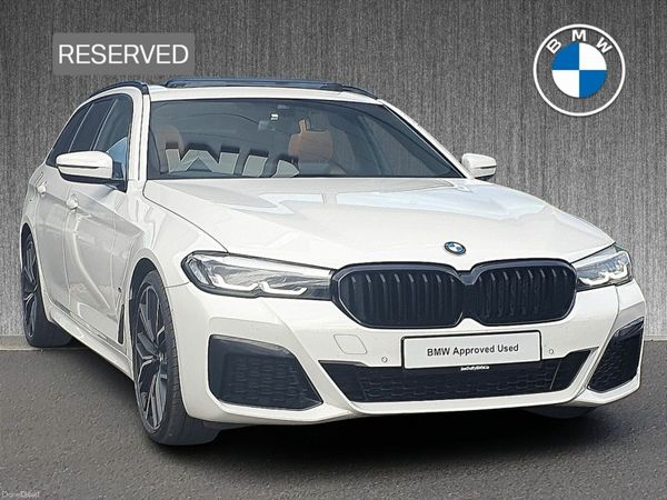 BMW 5-Series Estate, Diesel, 2022, White