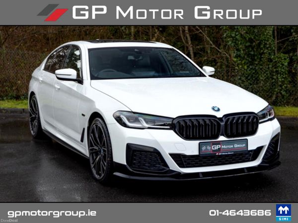 BMW 5-Series Saloon, Petrol Plug-in Hybrid, 2022, White