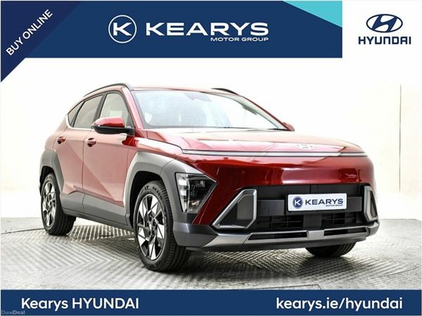 Hyundai KONA SUV, Petrol Hybrid, 2023, Red