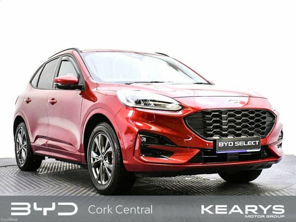 Ford Kuga SUV, Petrol Plug-in Hybrid, 2023, Red