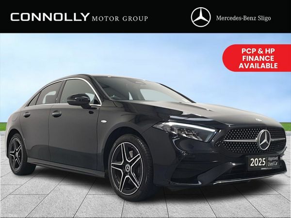 Mercedes-Benz A-Class Saloon, Petrol Plug-in Hybrid, 2025, Black