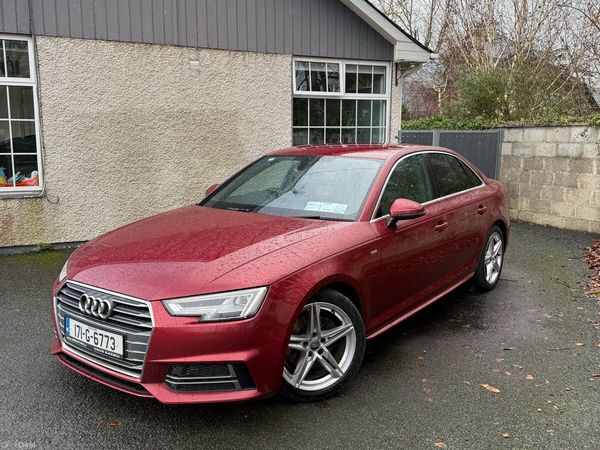 Audi A4 Saloon, Diesel, 2017, Red