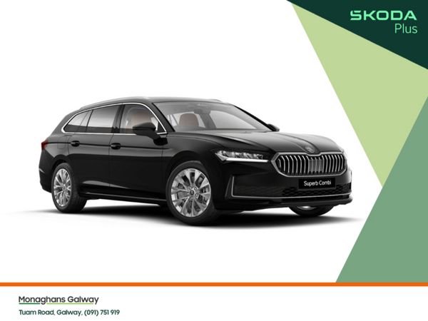 Skoda Superb Estate, Petrol Plug-in Hybrid, 2026, Black