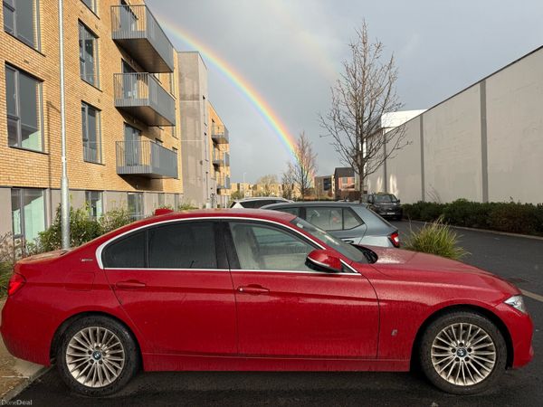 BMW 3-Series Saloon, Petrol Plug-in Hybrid, 2018, Red