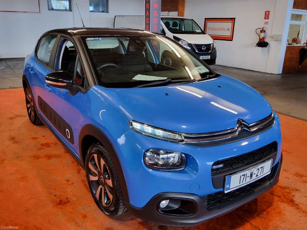 Citroen C3 Hatchback, Petrol, 2017, Blue