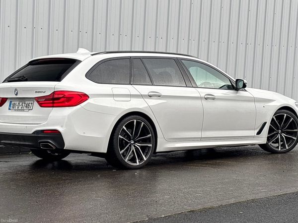 BMW 5-Series Estate, Diesel, 2018, White