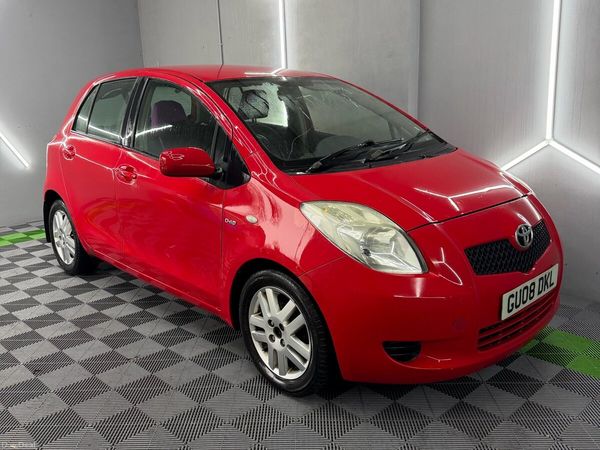 Toyota Yaris Hatchback, Diesel, 2008, Red