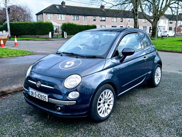 Fiat 500 Hatchback, Petrol, 2008, Blue