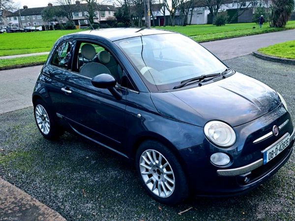 Fiat 500 Hatchback, Petrol, 2008, Blue