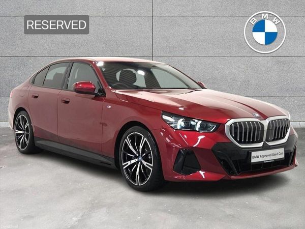 BMW 5-Series Saloon, Petrol Plug-in Hybrid, 2025, Red