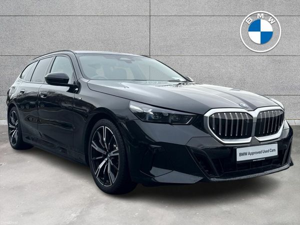 BMW 5-Series Estate, Petrol Plug-in Hybrid, 2025, Black