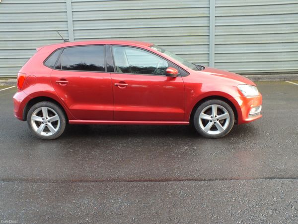 Volkswagen Polo Hatchback, Petrol, 2017, Red
