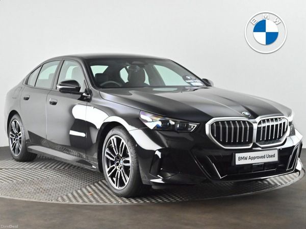 BMW 5-Series Saloon, Petrol Hybrid, 2025, Black