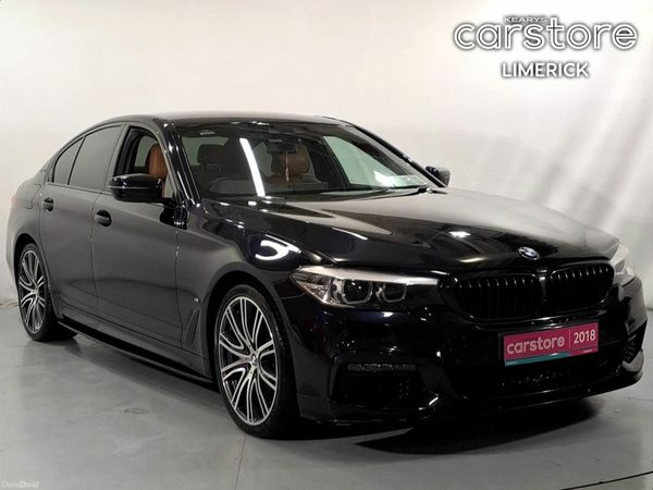 BMW 5-Series Saloon, Petrol Plug-in Hybrid, 2018, Black