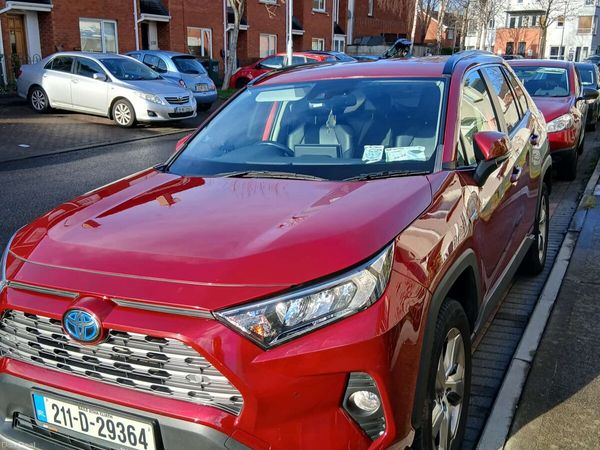 Toyota RAV4 SUV, Petrol Hybrid, 2021, Red