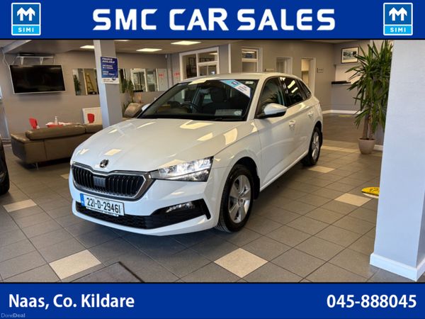 Skoda Scala Hatchback, Petrol, 2022, White