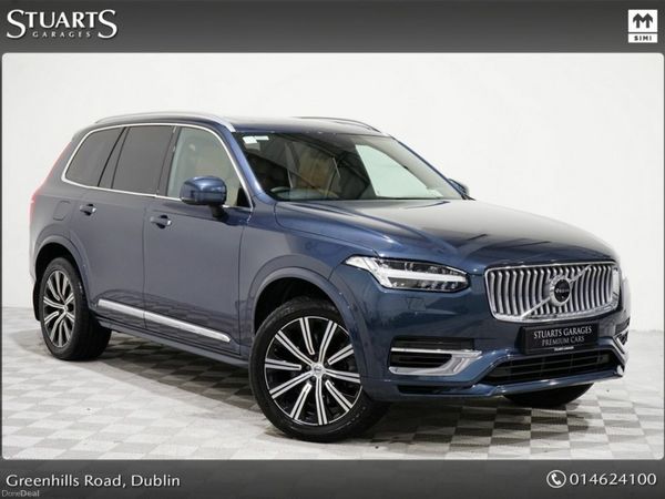 Volvo XC90 SUV, Petrol Plug-in Hybrid, 2021, Blue