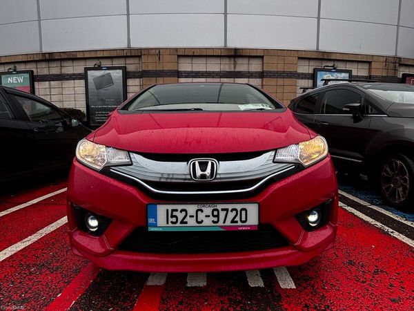 Honda Fit Hatchback, Petrol Hybrid, 2015, Red