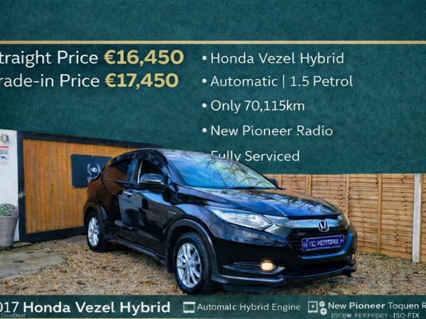 Honda Vezel Hatchback, Petrol Hybrid, 2017, Black